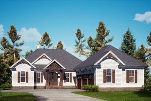House Design - Craftsman Exterior - Front Elevation Plan #437-123