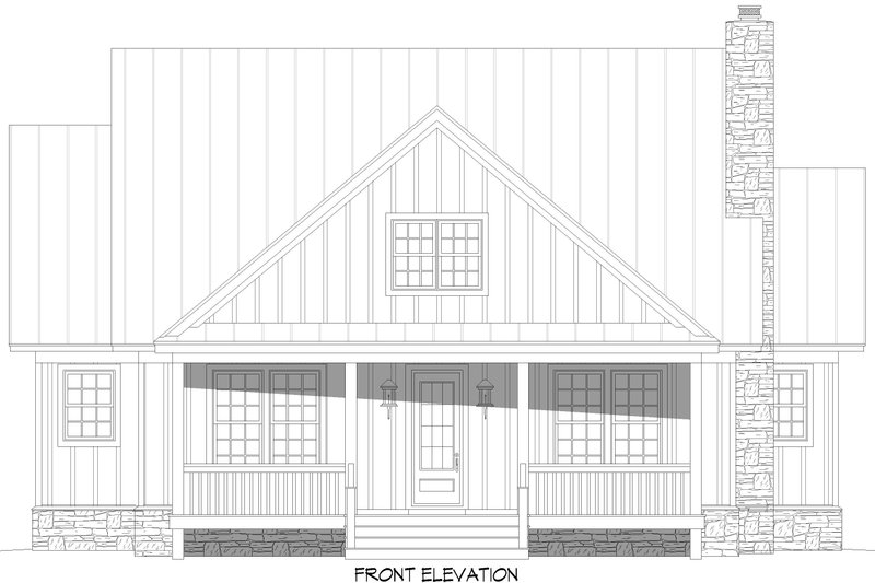 Dream House Plan - Exterior - Front Elevation 3 for Farmhouse House Plan #932-984 - 4 bed, 3.5 bath