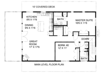 Home Plan - Cabin Floor Plan - Main Floor Plan #117-792