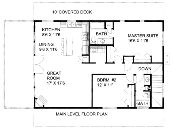 Cabin Floor Plan - Main Floor Plan #117-792