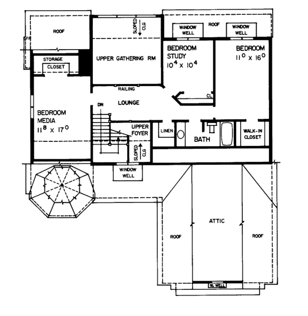 Dream House Plan - Victorian Floor Plan - Upper Floor Plan #72-895