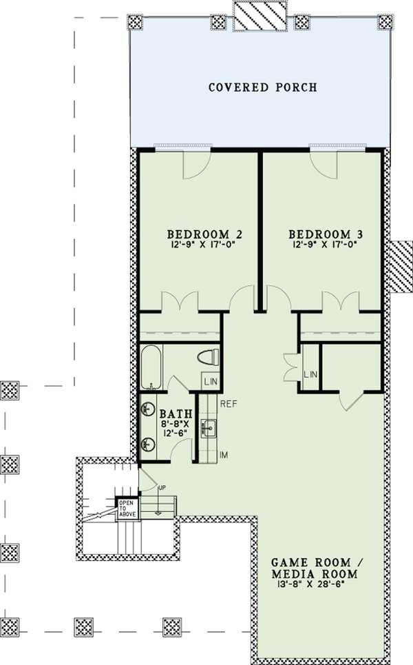 Country Floor Plan - Lower Floor Plan #17-3471