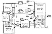 Country Style House Plan - 4 Beds 2 Baths 2032 Sq/Ft Plan #927-224 Floor 