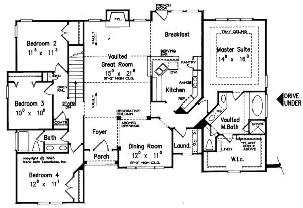 Dream House Plan - Country Floor Plan - Main Floor Plan #927-224