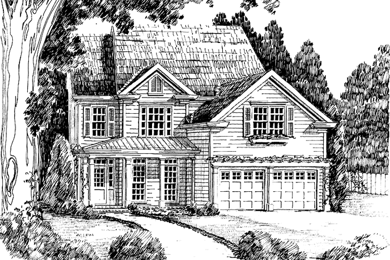 Dream House Plan - Exterior - Front Elevation 3 for Country House Plan #927-627 - 4 bed, 3 bath
