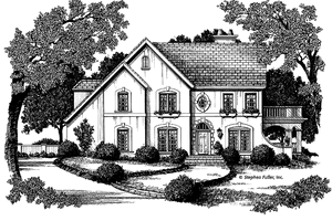 House Blueprint - Traditional Exterior - Front Elevation Plan #429-103