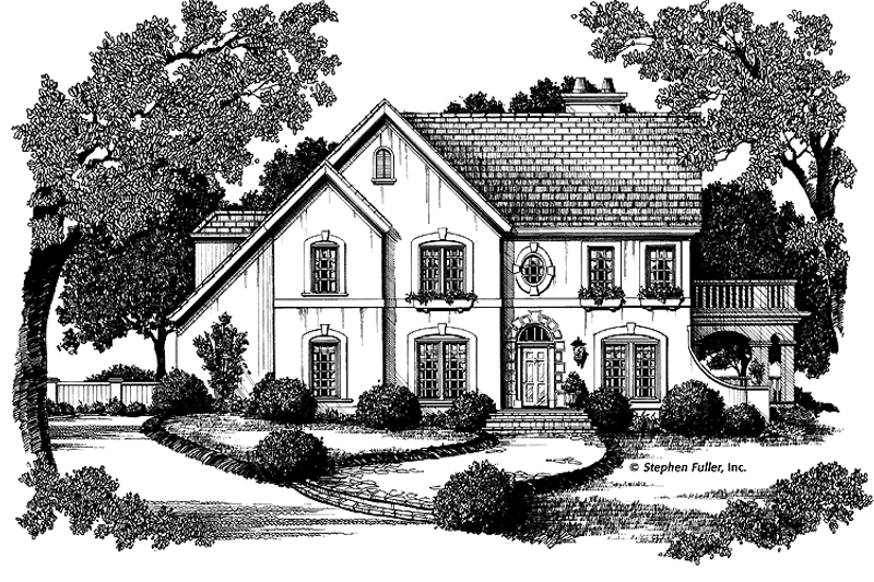 House Blueprint - Traditional Exterior - Front Elevation Plan #429-103