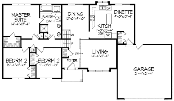 Dream House Plan - European Floor Plan - Main Floor Plan #51-800
