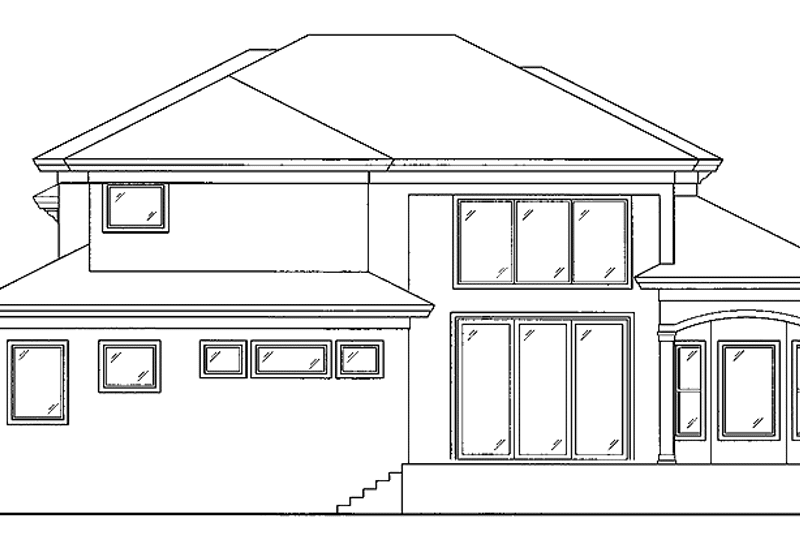 Dream House Plan - Exterior - Rear Elevation for Mediterranean House Plan #1017-8 - 4 bed, 3.5 bath