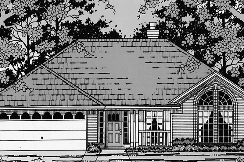 Home Plan - Country Exterior - Front Elevation Plan #42-603