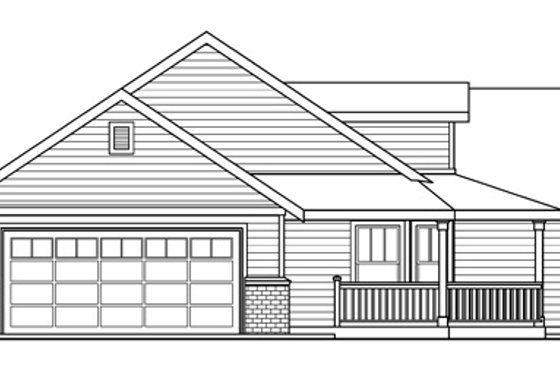 Exterior - Other Elevation for Farmhouse House Plan #124-686 - 3 bed, 2 bath