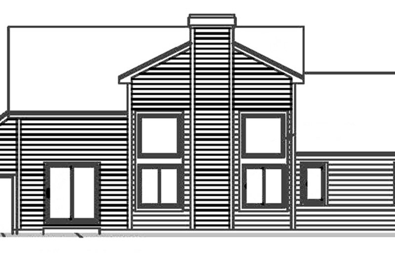 Home Plan - Exterior - Rear Elevation for Country House Plan #300-139 - 3 bed, 2.5 bath