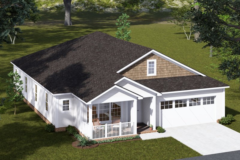 House Blueprint - Exterior - Other Elevation 1 for Cottage House Plan #513-2300 - 4 bed, 3 bath