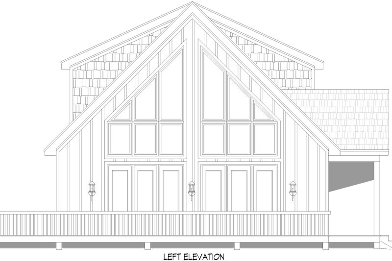 House Design - Exterior - Other Elevation for Country House Plan #932-1054 - 3 bed, 2.5 bath