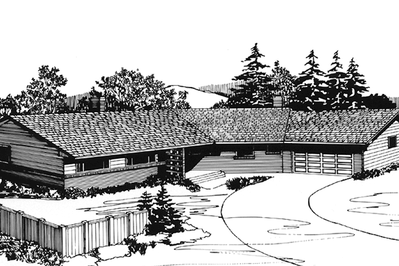 Home Plan - Prairie Exterior - Front Elevation Plan #320-1314