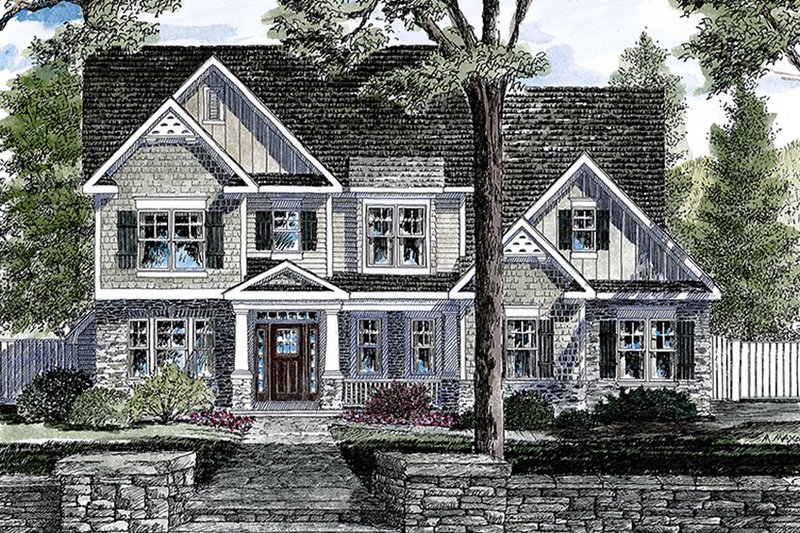 Architectural House Design - Traditional Exterior - Front Elevation Plan #316-289