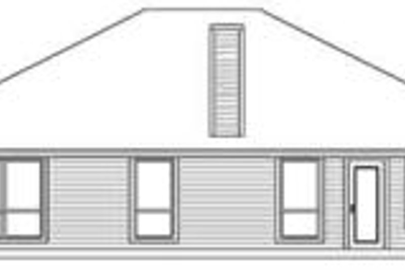 Home Plan - Exterior - Rear Elevation for Traditional House Plan #84-174 - 3 bed, 2 bath