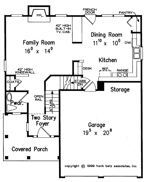 House Design - Country Floor Plan - Main Floor Plan #927-711