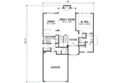 European Style House Plan - 3 Beds 2 Baths 2338 Sq/Ft Plan #67-315 