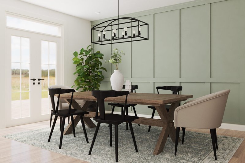 Architectural House Design - Interior - Dining Room for Farmhouse House Plan #119-445 - 3 bed, 2.5 bath