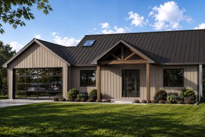 Architectural House Design - Exterior - Front Elevation for Modern House Plan #1064-496 - 2 bed, 2 bath