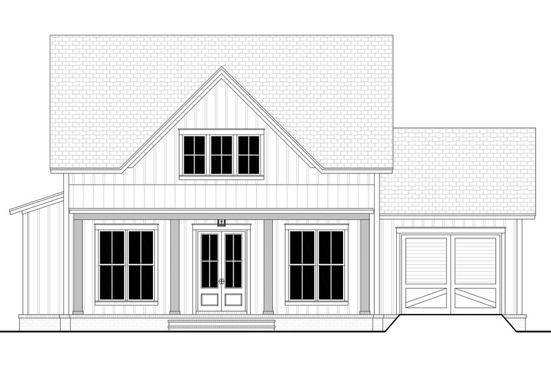 Dream House Plan - Exterior - Front Elevation 6 for Farmhouse House Plan #430-290 - 2 bed, 2 bath