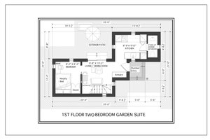 Floor Plan - Main Floor for Modern House Plan #905-8 - 2 bed, 1 bath
