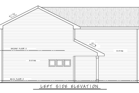 Exterior - Other Elevation for Farmhouse House Plan #20-2427 - 3 bed, 2.5 bath