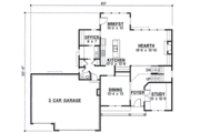 European Style House Plan - 4 Beds 3.5 Baths 2911 Sq/Ft Plan #67-555 