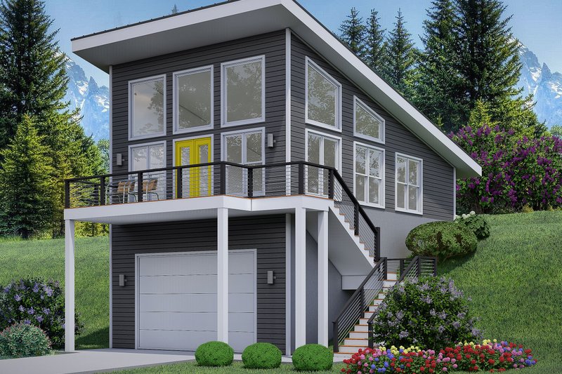 Dream House Plan - Contemporary Exterior - Front Elevation Plan #932-999
