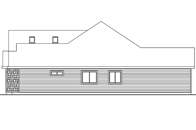 Home Plan - Exterior - Other Elevation 1 for Craftsman House Plan #124-563 - 3 bed, 2 bath