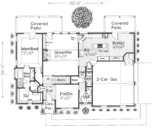European Floor Plan - Main Floor Plan #310-368