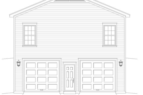 Exterior - Rear Elevation for Modern House Plan #932-894 - 3 bed, 2 bath