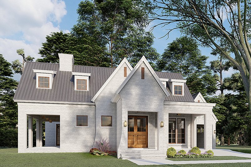 Dream House Plan - Modern Exterior - Front Elevation Plan #923-198