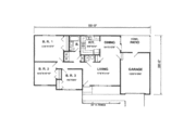 Ranch Style House Plan - 3 Beds 1 Baths 1008 Sq/Ft Plan #116-155 