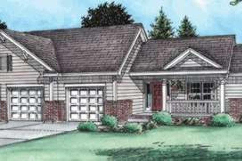 Dream House Plan - Traditional Exterior - Front Elevation Plan #20-1781