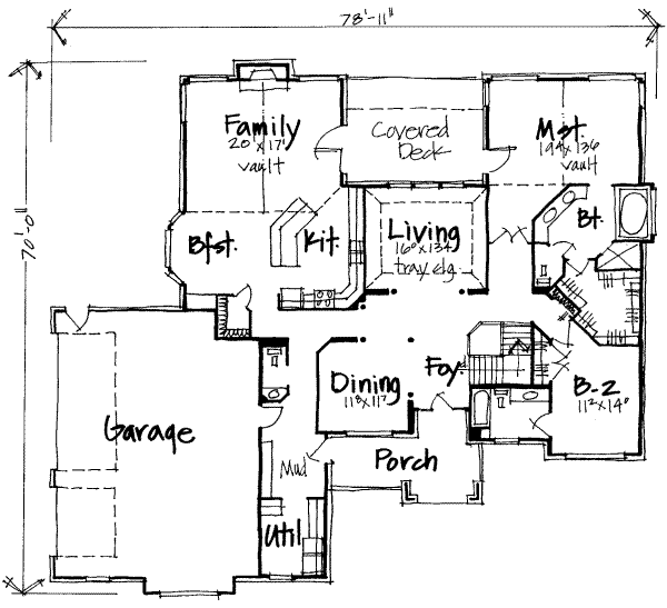 European Floor Plan - Main Floor Plan #308-232