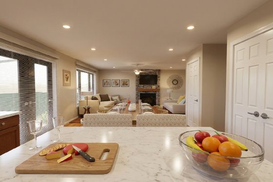 Interior - Kitchen for Colonial House Plan #126-118 - 3 bed, 2.5 bath