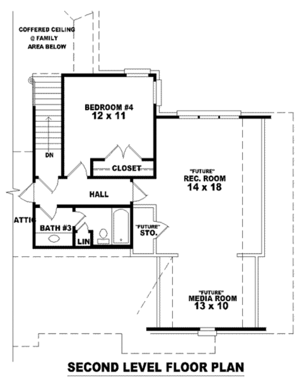 European Floor Plan - Upper Floor Plan #81-1175