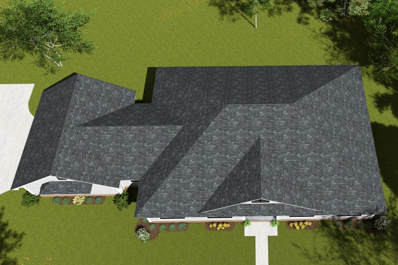 Dream House Plan - Exterior - Other Elevation 4 for Farmhouse House Plan #513-2257 - 3 bed, 2 bath