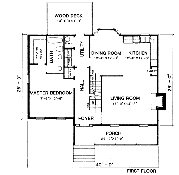 Country Floor Plan - Main Floor Plan #10-229