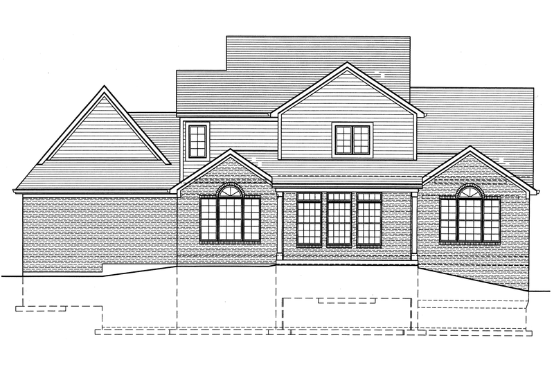 Home Plan - Exterior - Rear Elevation for Country House Plan #46-777 - 4 bed, 2.5 bath