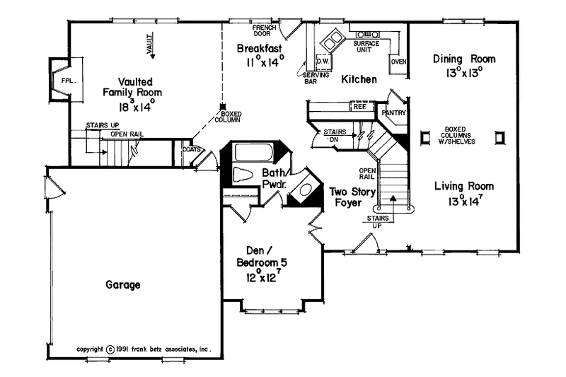 Dream House Plan - Floor Plan - Main Floor for Traditional House Plan #927-61 - 5 bed, 3 bath