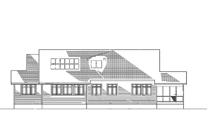 Dream House Plan - Exterior - Rear Elevation for Traditional House Plan #939-2 - 4 bed, 3.5 bath