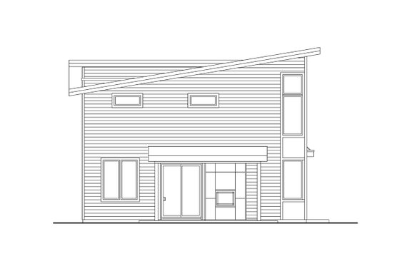 Exterior - Other Elevation for Modern House Plan #124-1347 - 3 bed, 2.5 bath