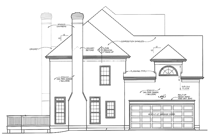 Home Plan - Exterior - Other Elevation for Traditional House Plan #453-119 - 4 bed, 3.5 bath