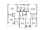 Traditional Style House Plan - 4 Beds 2.5 Baths 3570 Sq/Ft Plan #132-377 