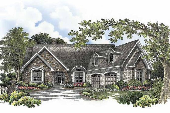 Exterior - Front Elevation 3 for Craftsman House Plan #929-761 - 4 bed, 4 bath
