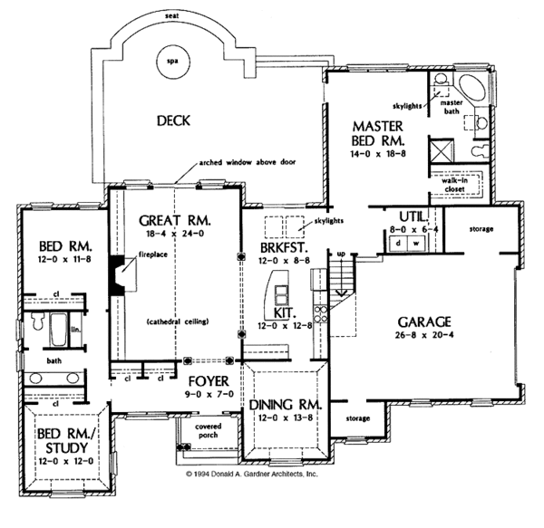 Dream House Plan - Ranch Floor Plan - Main Floor Plan #929-181