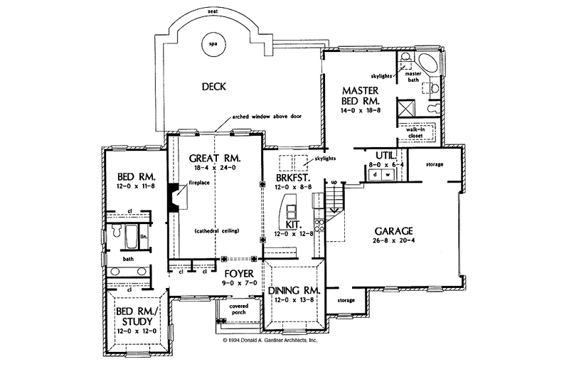 Dream House Plan - Floor Plan - Main Floor for Ranch House Plan #929-181 - 3 bed, 2 bath